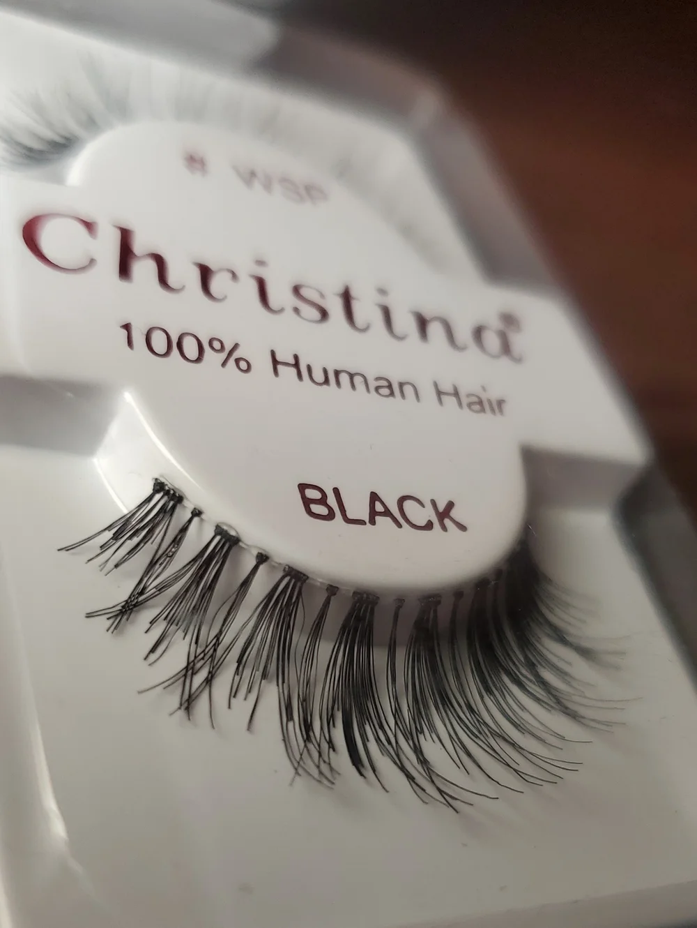 Christina Black 100% Human Hair False Eyelashes - Flared Volume Set 4